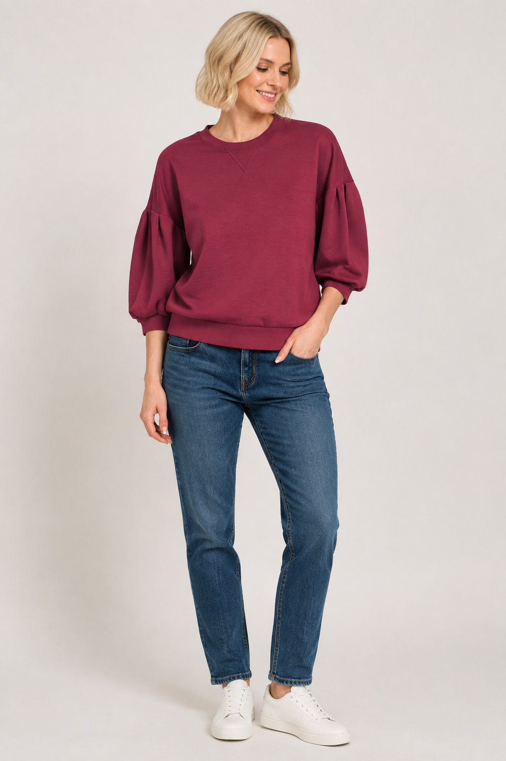 Cabernet comfy pullover top