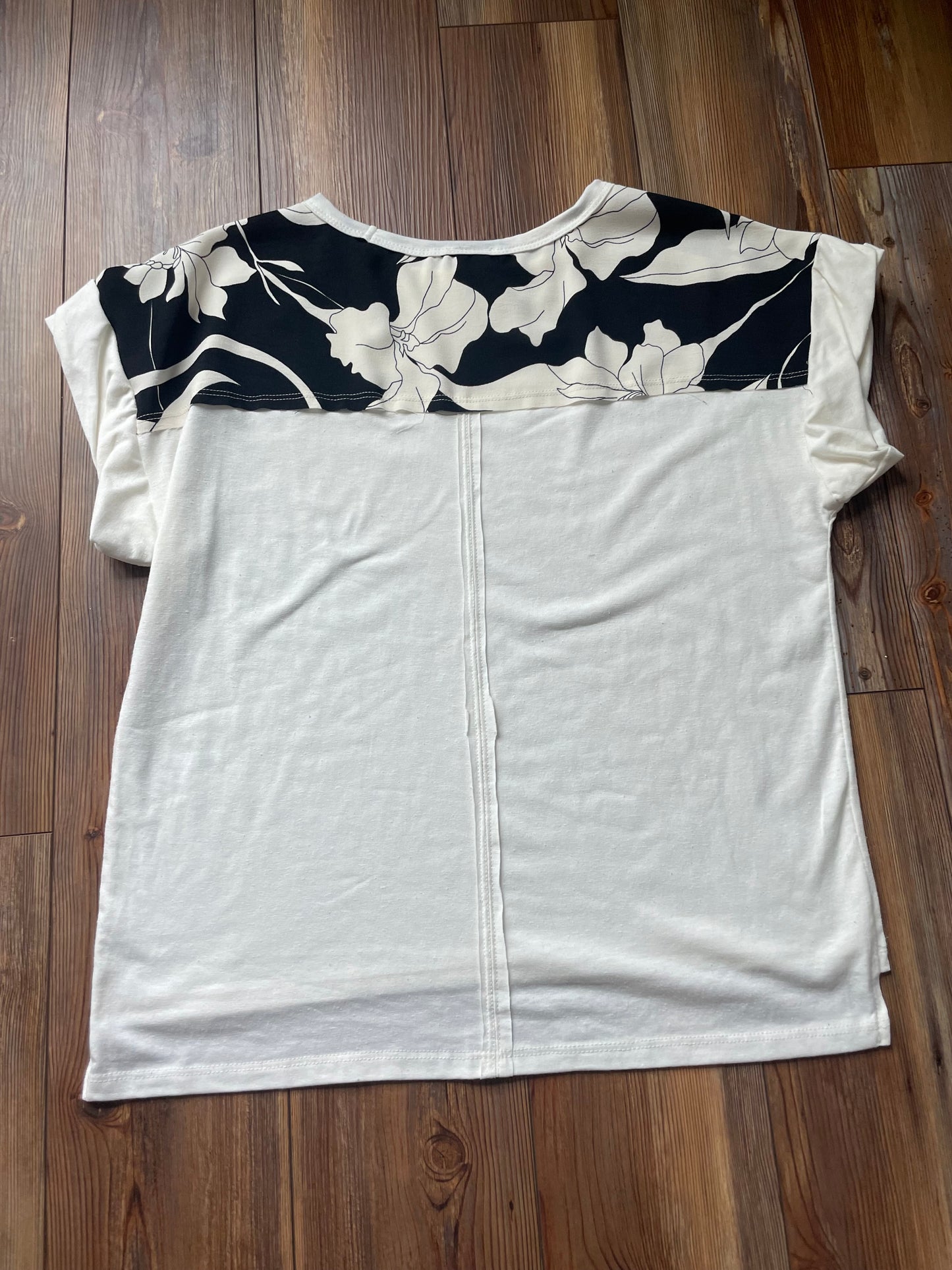 Black floral Top