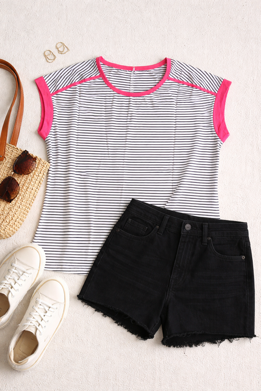 The pop stripe Tee