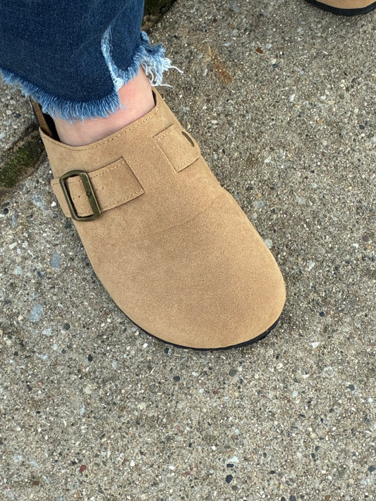 Taupe Clogs