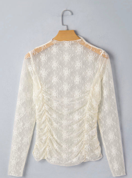 Floral lace top