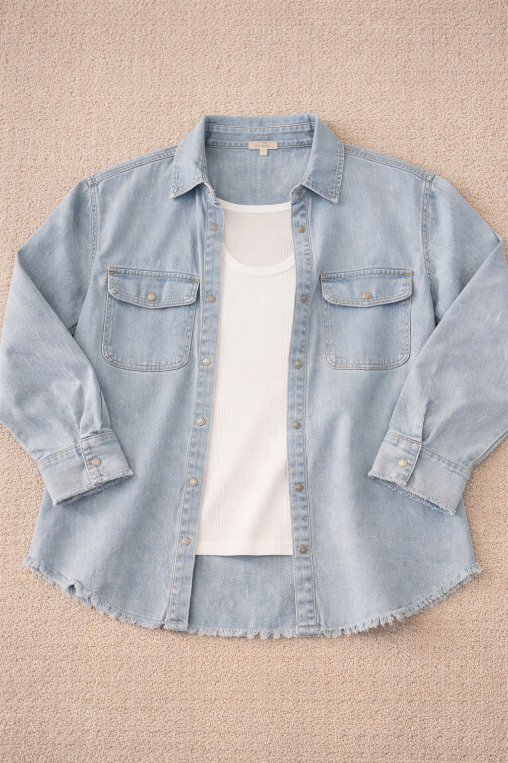 Denim shacket