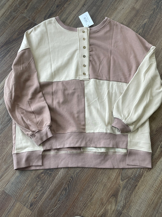 Taupe Colorblock Henley