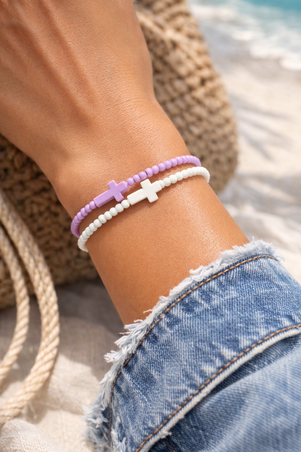 Ryan and Rose cross bracelets