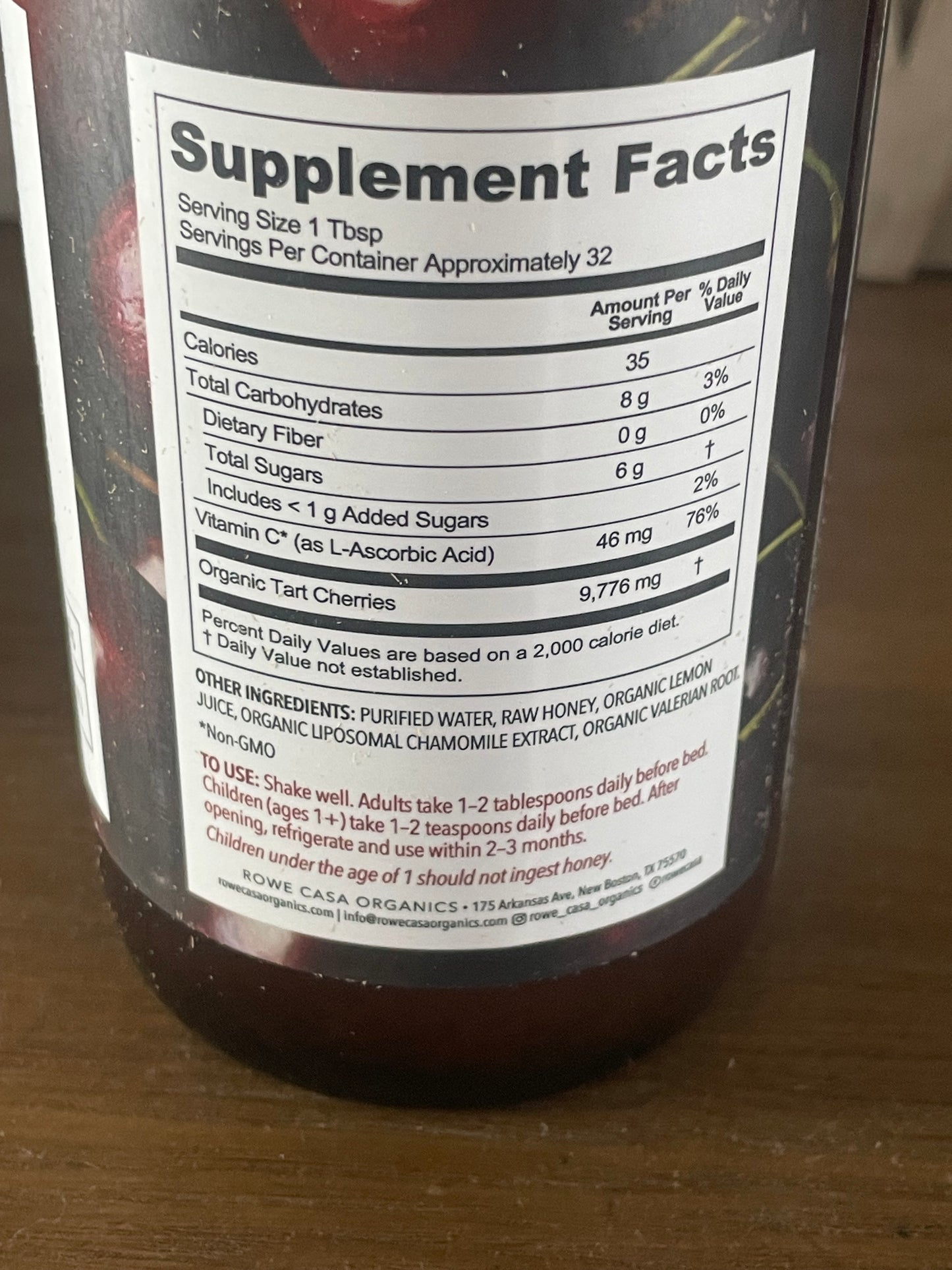 Rowe Casa Tart CHerry Sleep Support