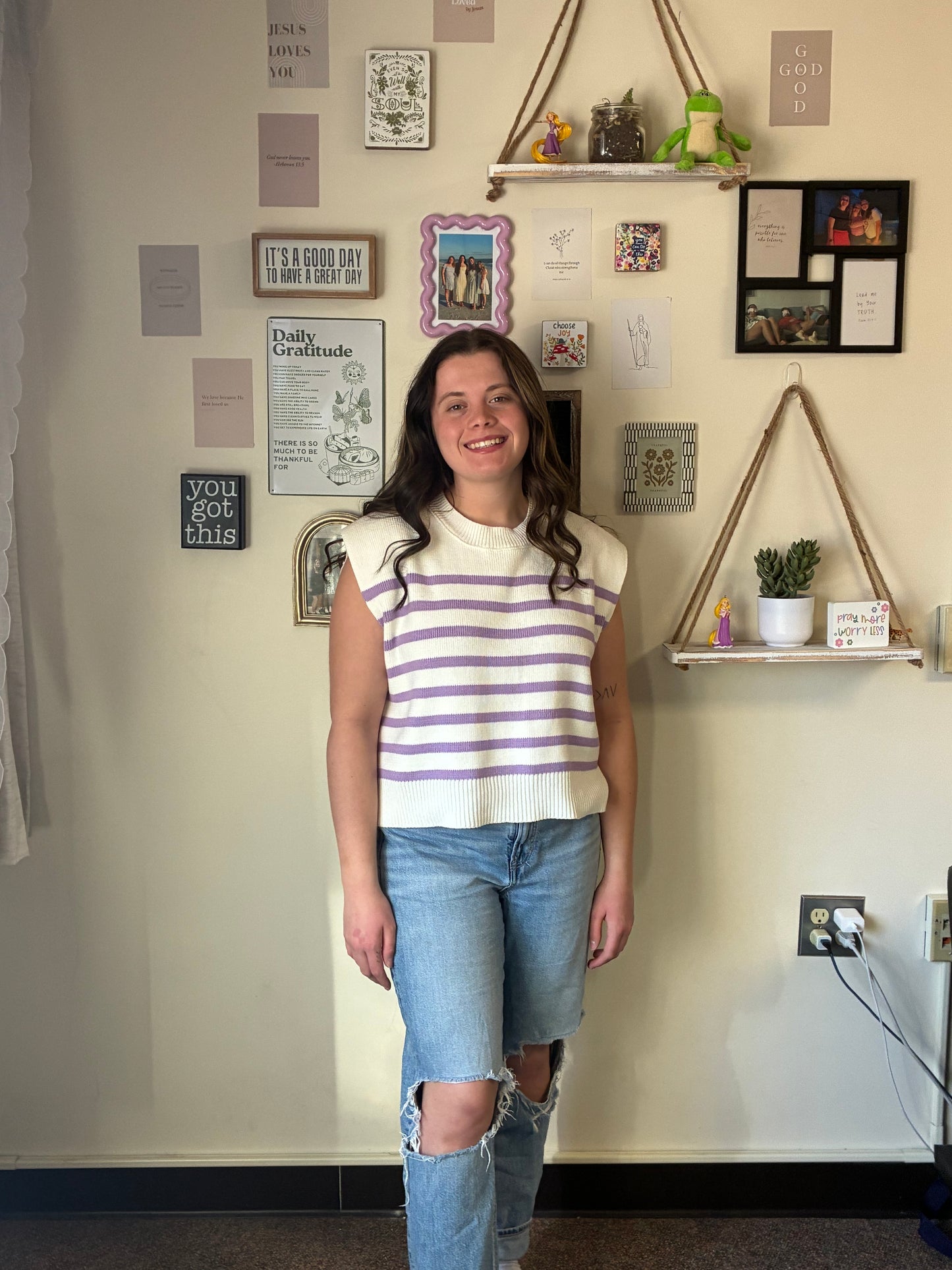 Lilac Love Sweater Vest