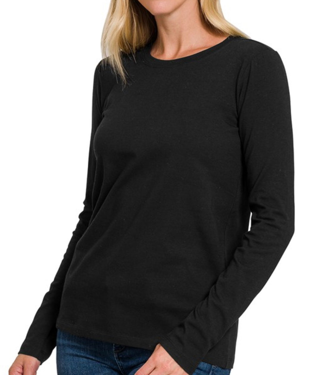 Back to basic black long sleeve tshirt