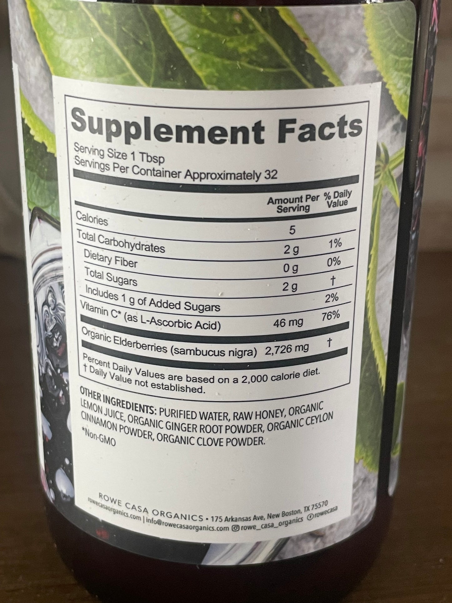 Rowe Casa Elderberry Immune Support