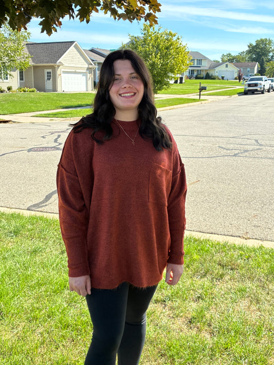 Rust Haven Sweater